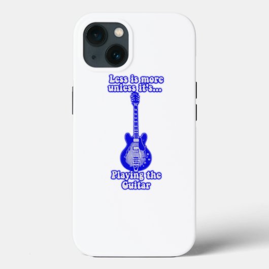 Less is more unless it's playing the guitar Case-Mate iPhone case (Achterkant)