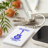 Less is more unless it's playing the guitar sleutelhanger (Voorkant Rechts)