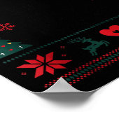 Less Jingle More Hygge Christmas Swedish Norwegian Poster (Hoek)