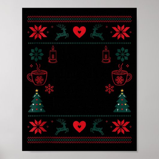Less Jingle More Hygge Christmas Swedish Norwegian Poster (Voorkant)