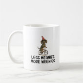 Less Meanies More Weenies Funny Dachshund Dog Koffiemok (Links)