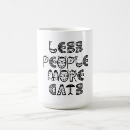 Less People  More Cats  Koffiemok