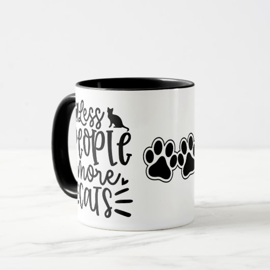 Less People More Cats Mok (Voorkant links)