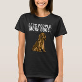 Less People More Dogs Cocker Spaniel  Introvert T-shirt (Voorkant)