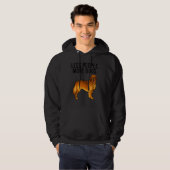 Less People More Dogs Golden Retriever Introvert Hoodie (Voorkant volledig)