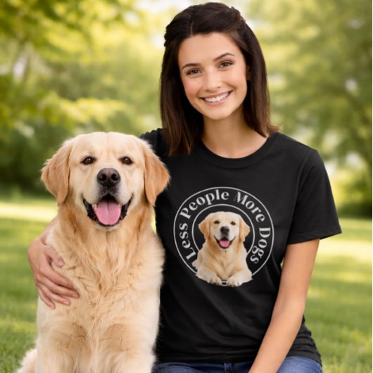 Less People, More Dogs – Minimalist Dog Lover T-shirt