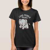 Less People More Elephants I Little Elephant I Kid T-shirt (Voorkant)