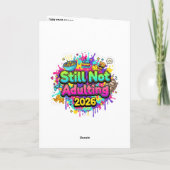 Less Resolution, More Evolution: The 2026 New Year Feestdagen Kaart (Achterkant)