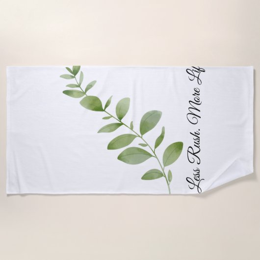Less Rush More Life Beach Towel Strandlaken (Voorkant)