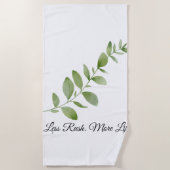 Less Rush More Life Beach Towel Strandlaken (Voorkant)