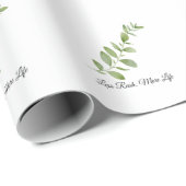 Less Rush More Life Botanical Gift Wrap Cadeaupapier (Rol Hoek)