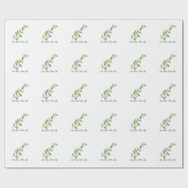Less Rush More Life Botanical Gift Wrap Cadeaupapier