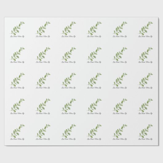 Less Rush More Life Botanical Gift Wrap Cadeaupapier (Vlak)