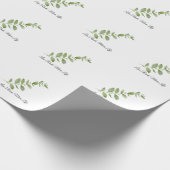 Less Rush More Life Botanical Gift Wrap Cadeaupapier (Hoek)