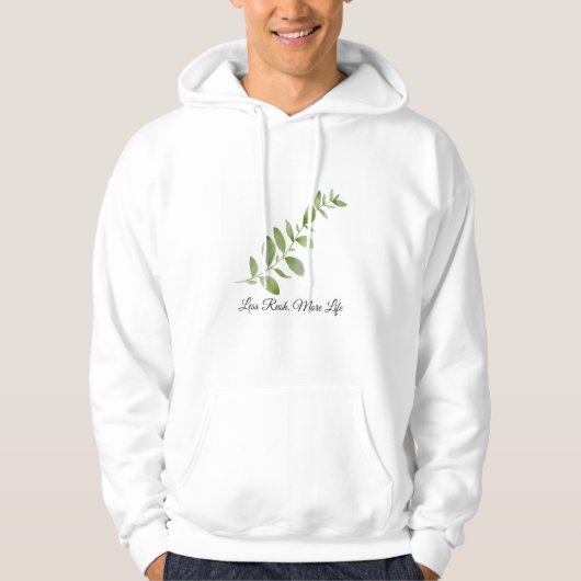 Less Rush More Life Botanical T-Shirt (Voorkant)