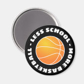 Less School Meer Basketball Magneet (Voorkant / Achterkant)
