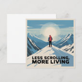 Less Scrolling, More Living Kaart (Voorkant / Achterkant)