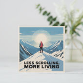 Less Scrolling, More Living Kaart (Staand voorkant)