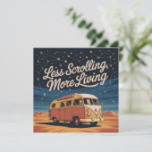 Less Scrolling, More Living Kaart (Staand voorkant)