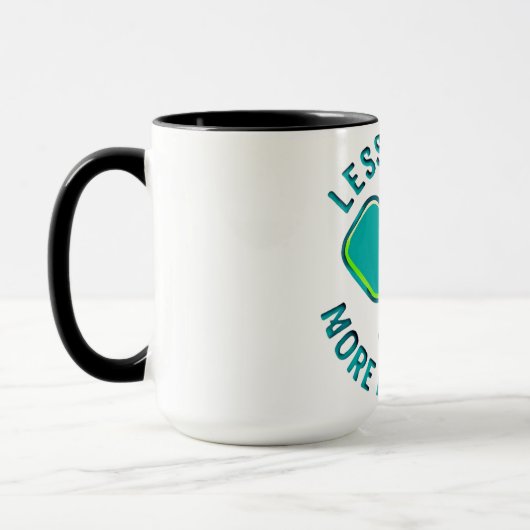 Less Stress More Pickleball Funny Player Mug Mok (Links)