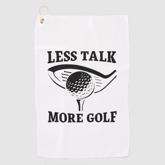 Less Talk More Golf Golfhanddoek (Voorkant)