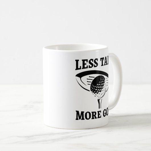 Less Talk More Golf Koffiemok (Voorkant rechts)