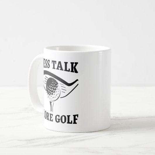 Less Talk More Golf Koffiemok (Voorkant links)