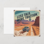 Less Talk. More Traction Kaart (Voorkant / Achterkant)