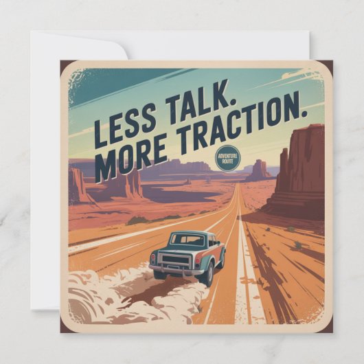 Less Talk. More Traction Kaart (Voorkant)