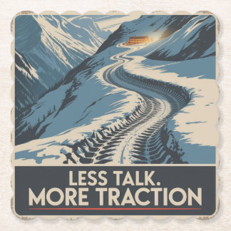Less Talk. More Traction Kartonnen Onderzetters