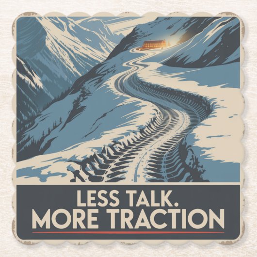 Less Talk. More Traction Kartonnen Onderzetters (Voorkant)