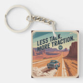 Less Talk. More Traction Sleutelhanger (voorkant)