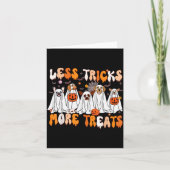 Less Tricks More Treats Soky Ghost Dogs Vet Tech  Kaart (Voorkant)
