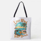 Less Work More Beach for Summer Vacation Tote Bag (Voorkant)
