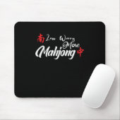 Less Worry More Mahjong Mahjongg Player Gift Muismat (Met muis)
