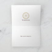 Lessen bij Lughnasadh Pagan Witch Wicca Triquetr Kaart (Binnen)