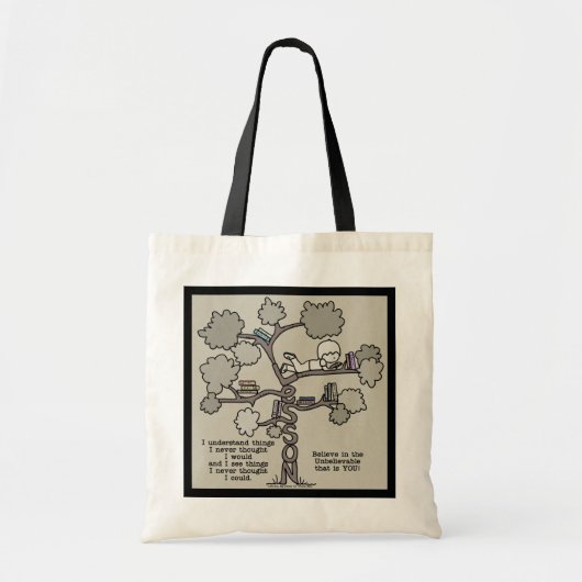Lessen Getrokken Tote Bag (Voorkant)