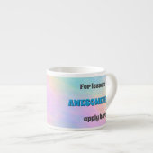 Lessen in geweldigheid espresso kop (Voorkant rechts)