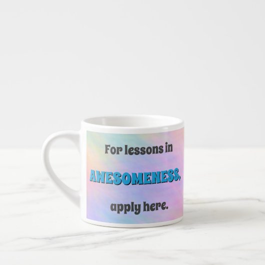 Lessen in geweldigheid espresso kop (Links)