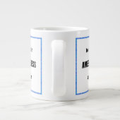 Lessen in geweldigheid grote koffiekop (Achterkant)