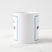 Lessen in geweldigheid grote koffiekop (Voorkant)