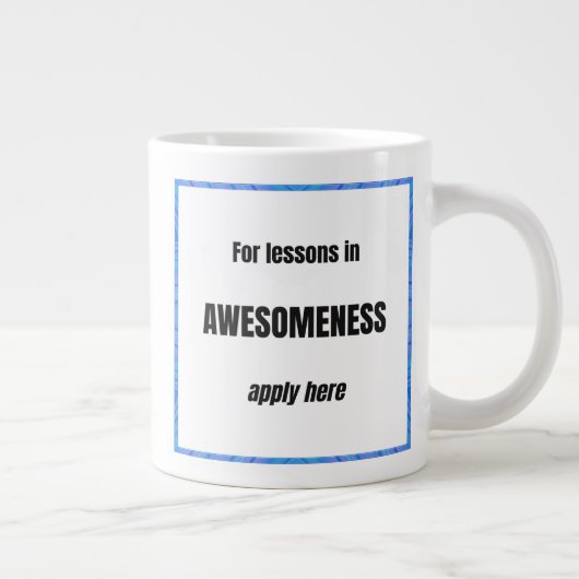 Lessen in geweldigheid grote koffiekop (Rechts)