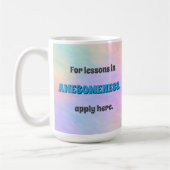 Lessen in geweldigheid koffiemok (Links)