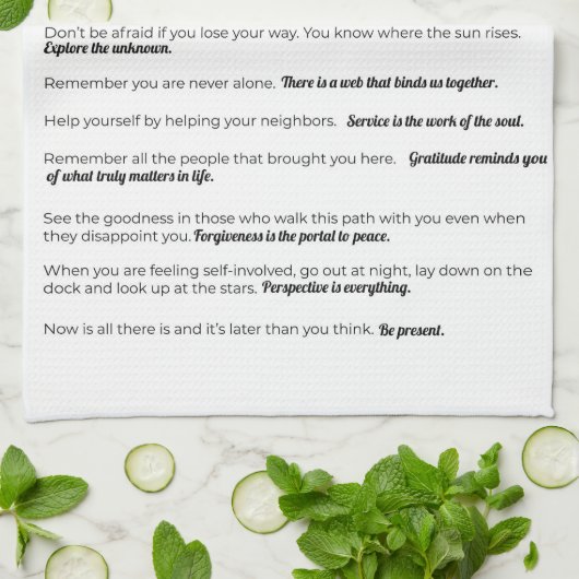 Lessen van de keukenhanddoek van het meer (Gevouwen)