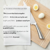 Lessen van de keukenhanddoek van het meer (Quarter Fold)