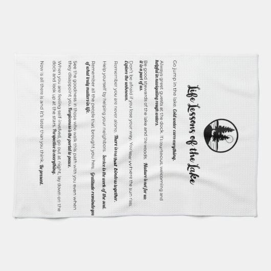 Lessen van de keukenhanddoek van het meer (Horizontaal)