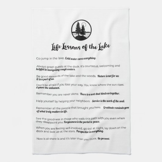 Lessen van de keukenhanddoek van het meer (Verticaal)