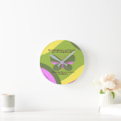 Lessen van een vlinder ronde klok (Huis)