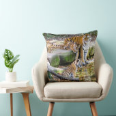 Lessen van het leven moeder tijger en kubussen kussen (Stoel)