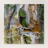 Lessen van het leven moeder tijger en kubussen legpuzzel (Horizontaal)